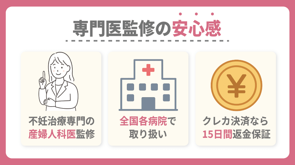 専門医監修の安心感