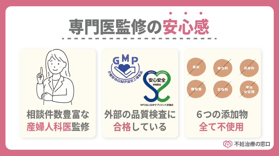 医師開発・監修で安心
