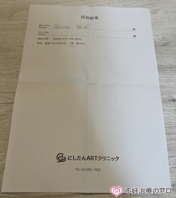 採卵結果